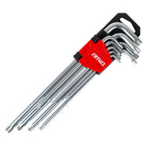 Sæt med lange Torx-nøgler på 230 mm i 9 dele