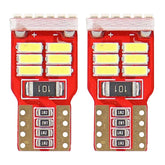 Λευκοί λαμπτήρες LED W5W T10 με 18 διόδους 4014