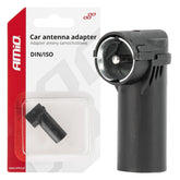 Vinklet bilantenneadapter fra DIN til ISO