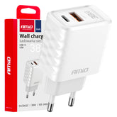 Φορτιστής τοίχου 38 W GaN με USB-A και USB-C