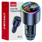 FM-sender med Bluetooth, USB-A og USB-C til bilen