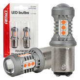 Rød LED-pære med BAY15D P21/5W-sokkel