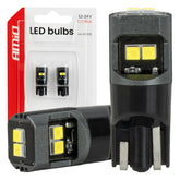 T10 LED-pære med CANBUS, hvidt lys og 12/24 V