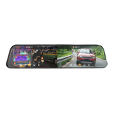 Achteruitkijkspiegel dashcam met voor- en achtercamera – 10” IPS-touchscreen, Full HD 1080P video-opname aan zowel de voor- als achterzijde