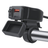 <h2>Φορτιστής USB-C & USB QC3.0 για μοτοσυκλέτα με διακόπτη</h2>