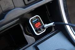 Φορτιστής αυτοκινήτου USB με οθόνη για 12/24 V