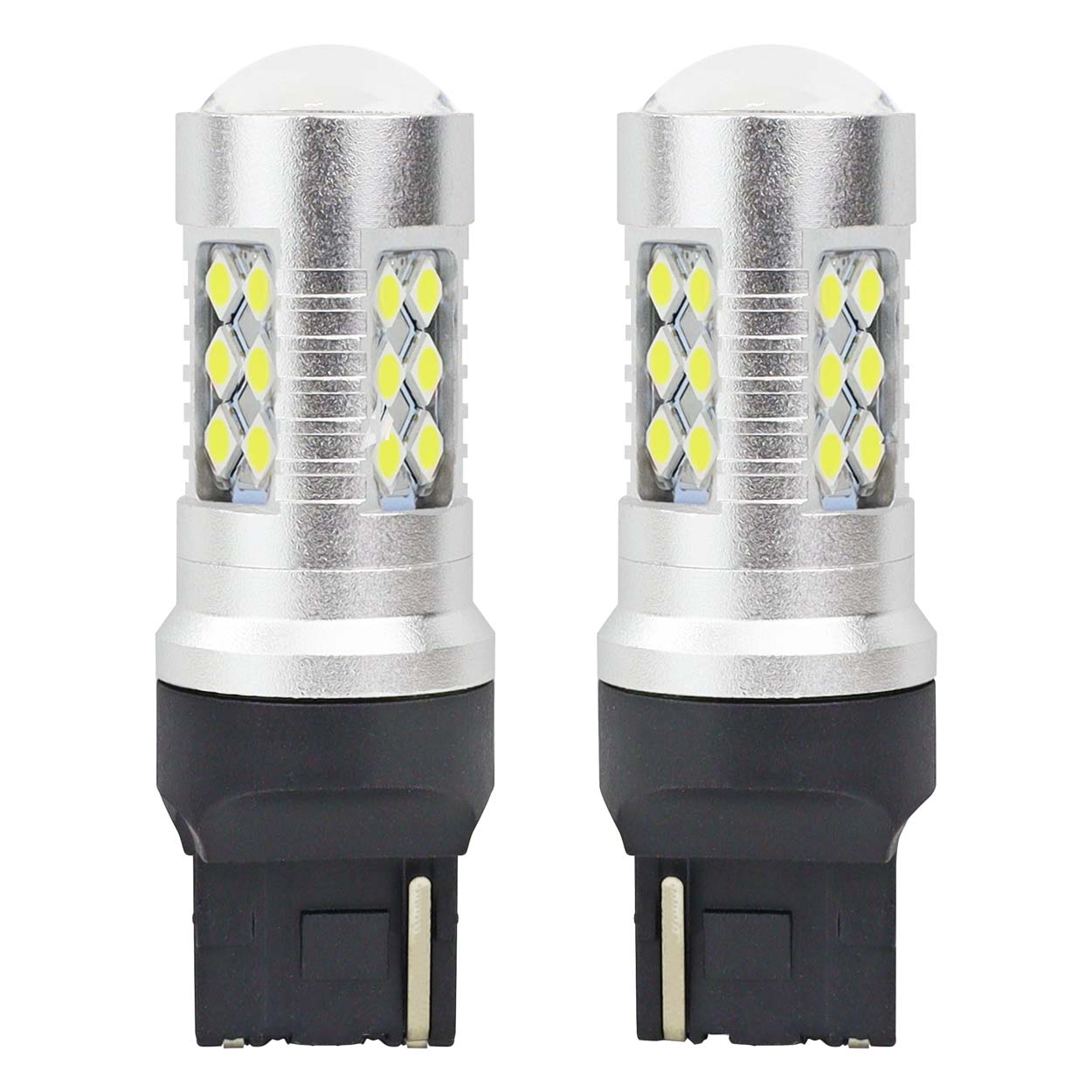 Λευκός λαμπτήρας LED T20 7440 W21W με CANBUS