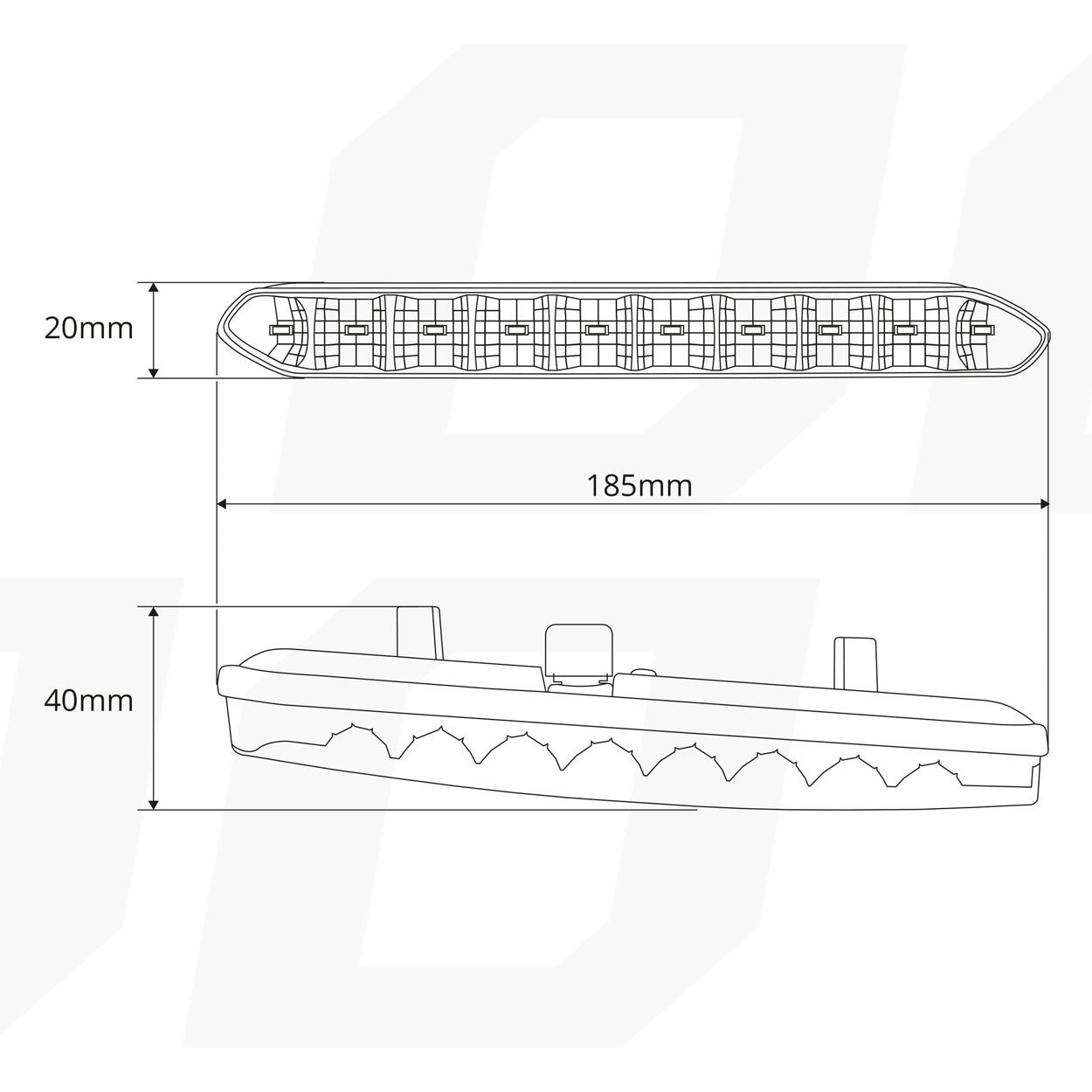 Φώτα ημέρας DRL 810 με σειρά LED