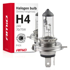 Λάμπα αλογόνου H4 24 V 75/70 W με φίλτρο UV
