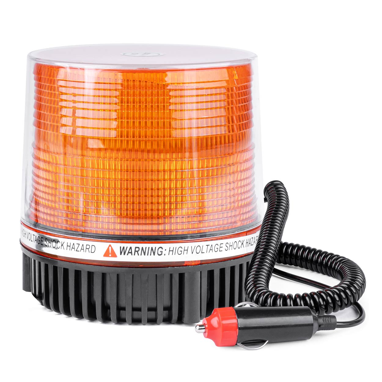 Strobe LED-advarselslampe på 12 V med orange lys