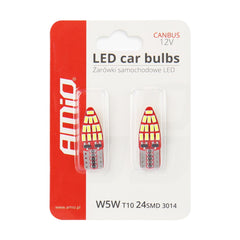 Λάμπα LED T10e W5W με CANBUS και διαστάσεις 28 x 10 mm