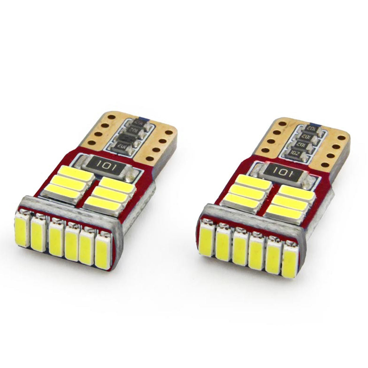 Λαμπτήρες LED W5W T10 με διαστάσεις 23 x 12 mm