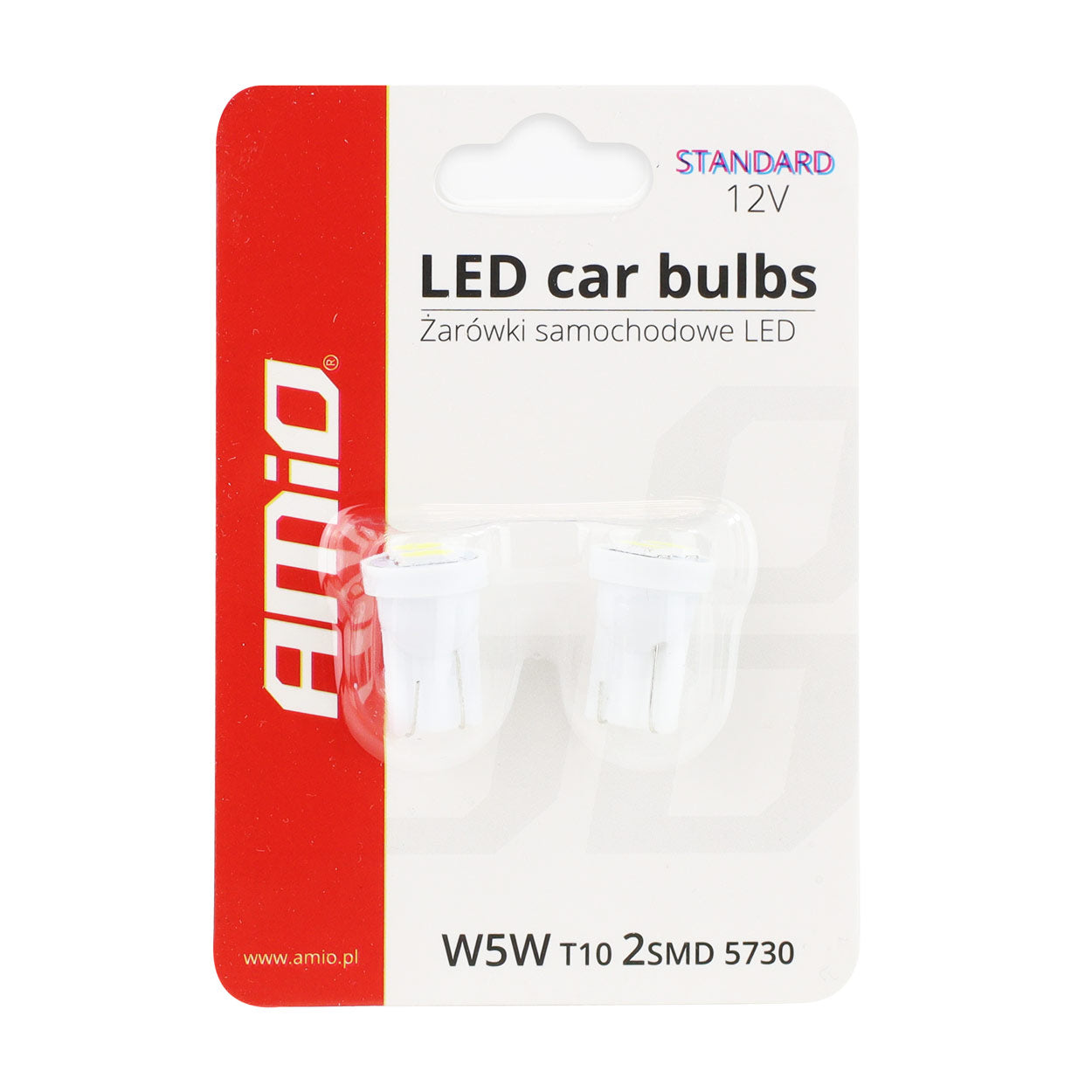 Λάμπα LED T10 W5W με 2 διόδους SMD 5730