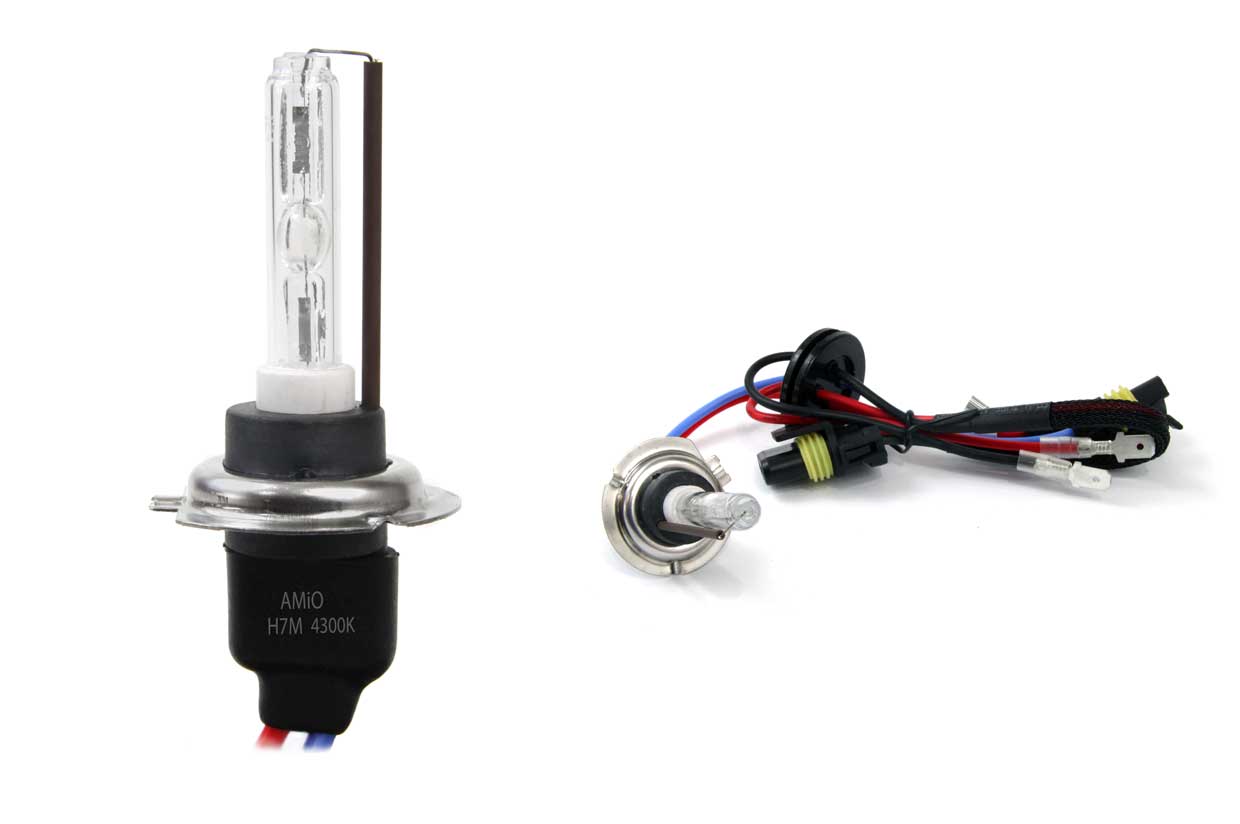 Λάμπα xenon H7 με μεταλλική βάση και φωτισμό 4300K