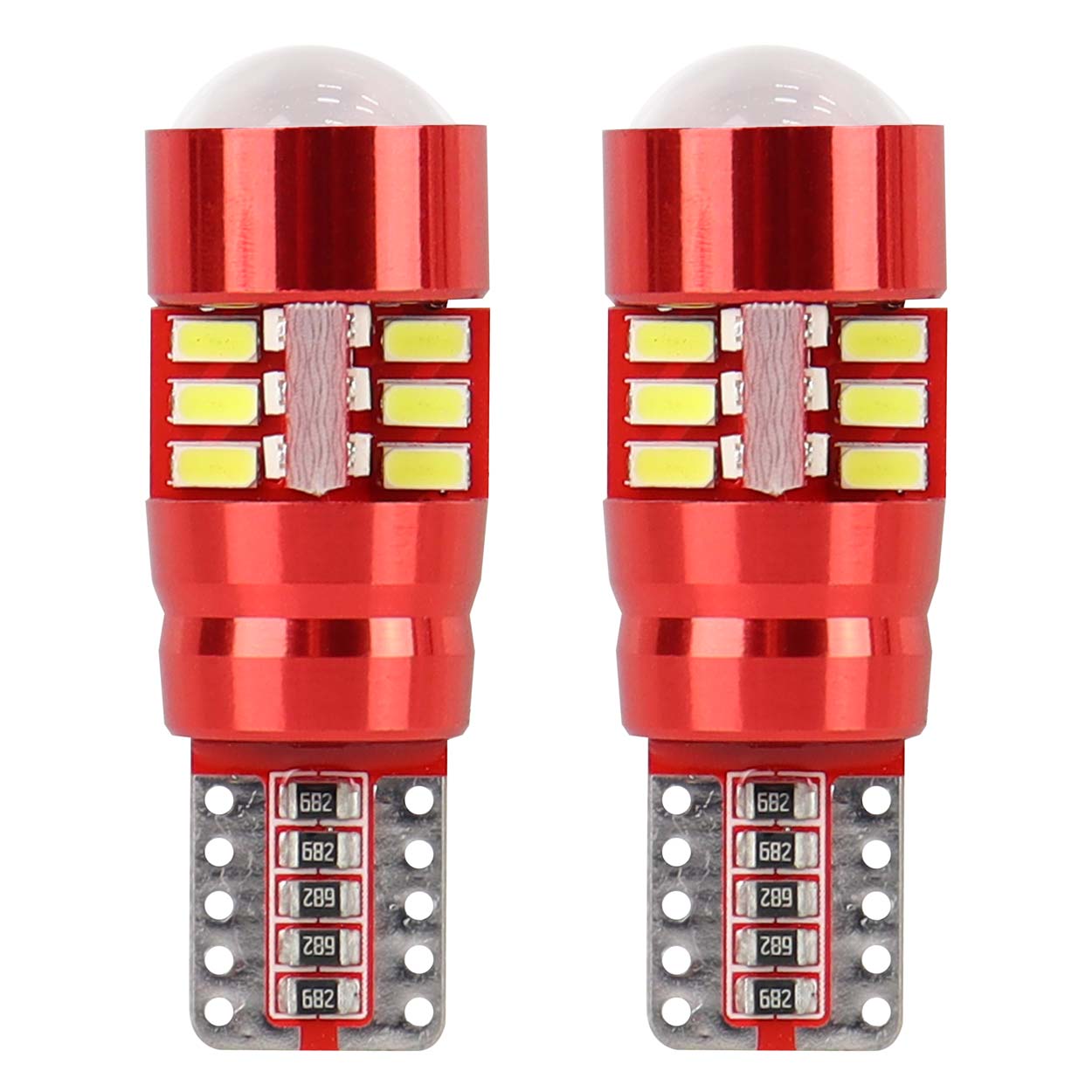 Λευκή λάμπα LED T10 W5W με CANBUS και 27 διόδους SMD 3014