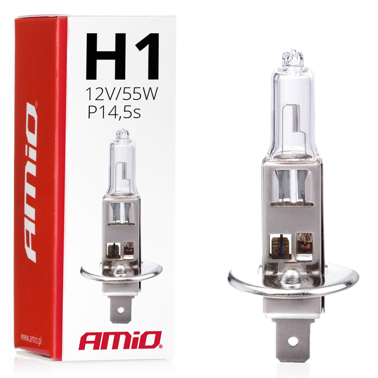 Διαφανής λαμπτήρας αλογόνου H1 12 V 55 W