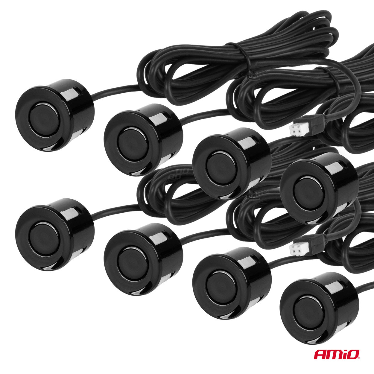 Parkeringsassistent med 8 sensorer og buzzer