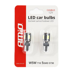 Λευκή λάμπα LED T10 W5W για φωτισμό αυτοκινήτου