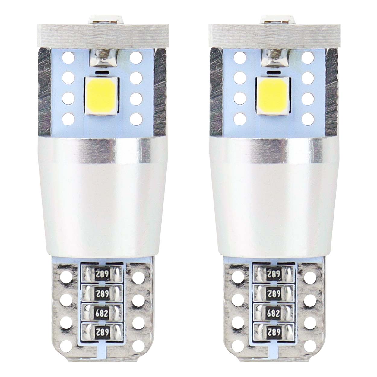 LED-pære T10e W5W med CANBUS og hvidt lys