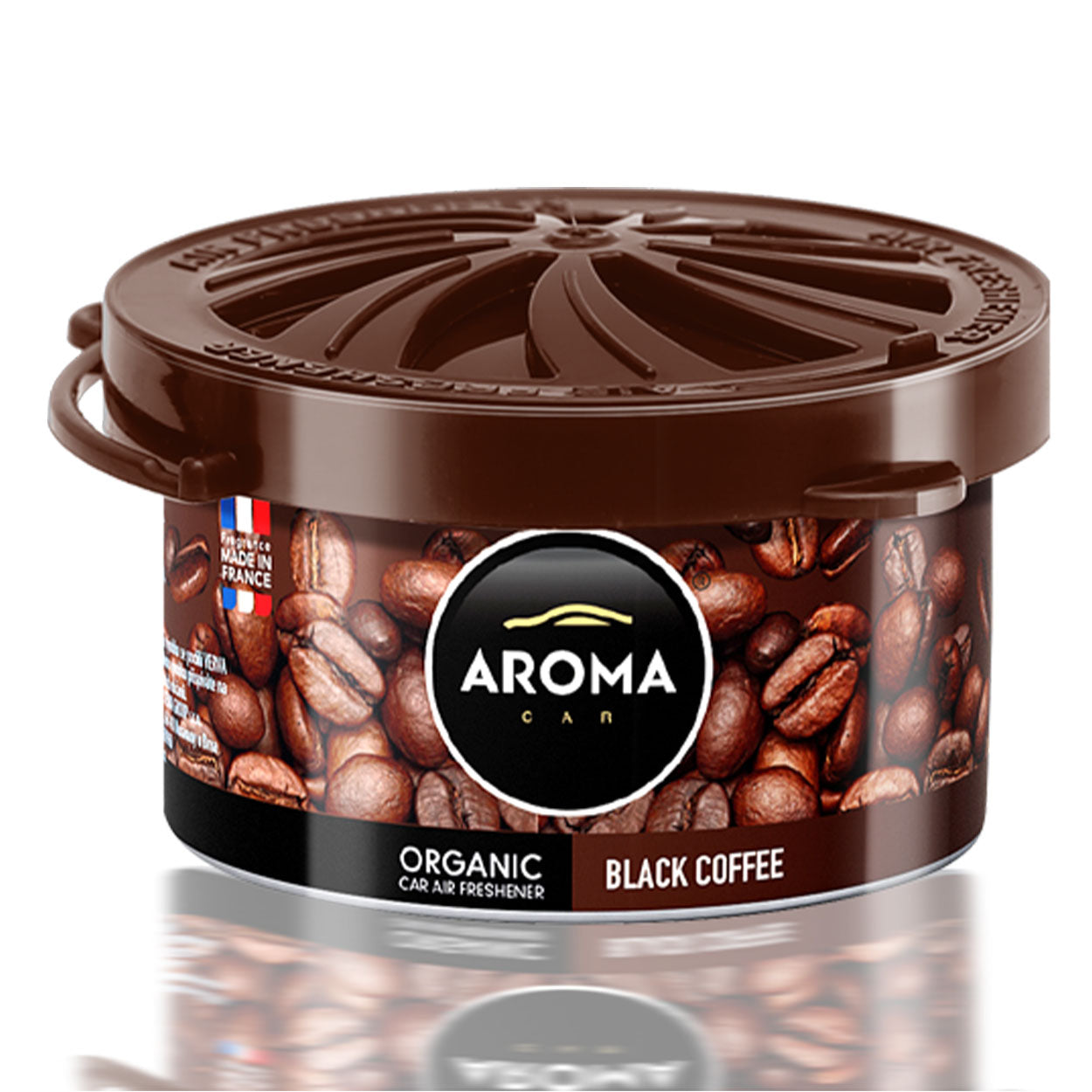 Aroma Organic Black Coffee άρωμα αυτοκινήτου σε αλουμινένιο κουτί