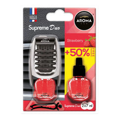 Aroma Car Supreme Duo Strawberry αρωματικό αυτοκινήτου με άρωμα φράουλα