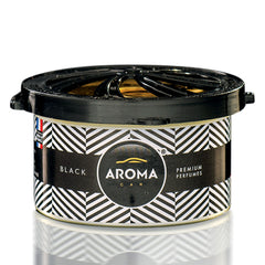 Aroma Car Prestige Organic Black αρωματικό αυτοκινήτου σε μαύρο κουτί
