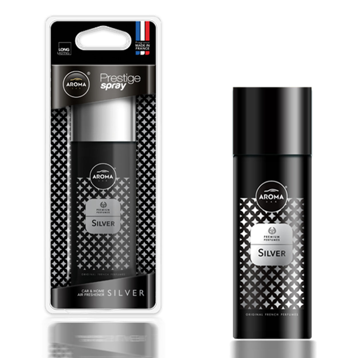 Aroma Car Prestige Spray Silver bilduft på sprayflaske