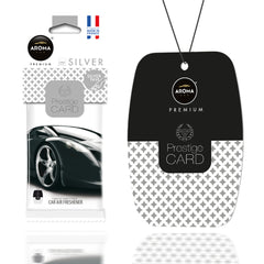 Aroma Prestige Card Silver κρεμαστό αρωματικό αυτοκινήτου
