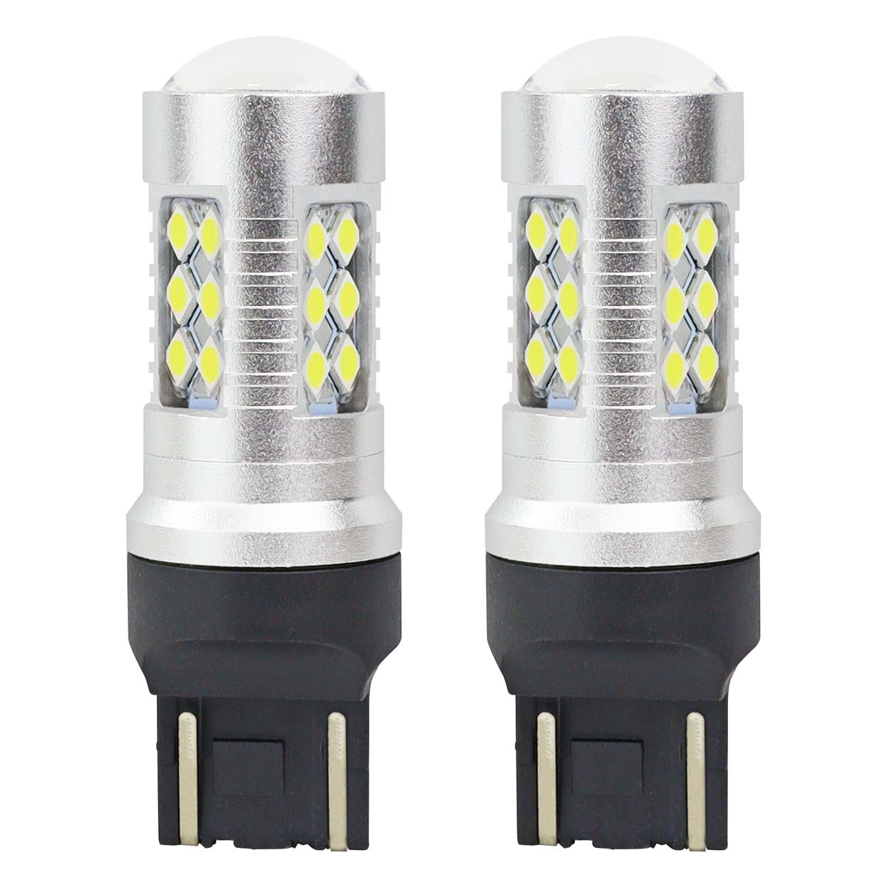 LED-pære T20 7443 W21/5W CANBUS med hvidt lys