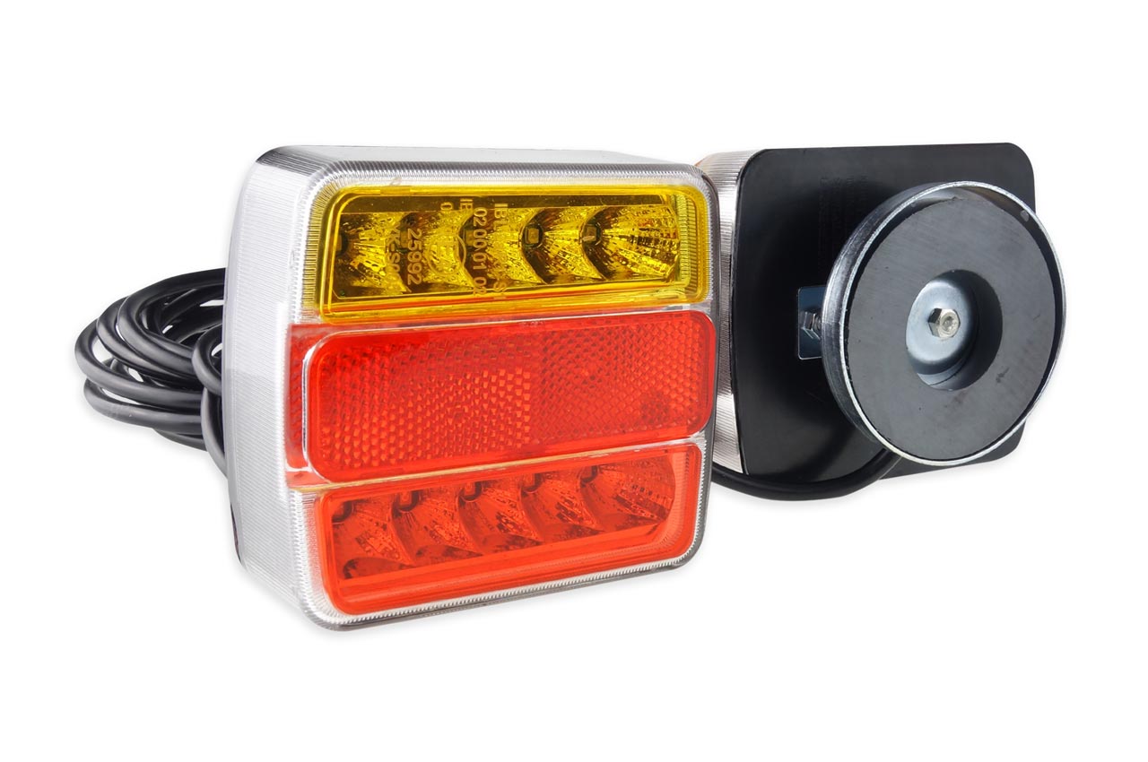 LED-lygtesæt til trailer med magnetisk montering