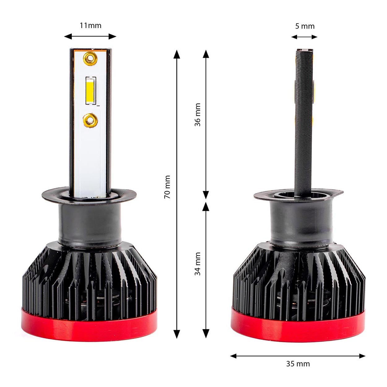 H1 LED-forlygtepære med 6000K lys