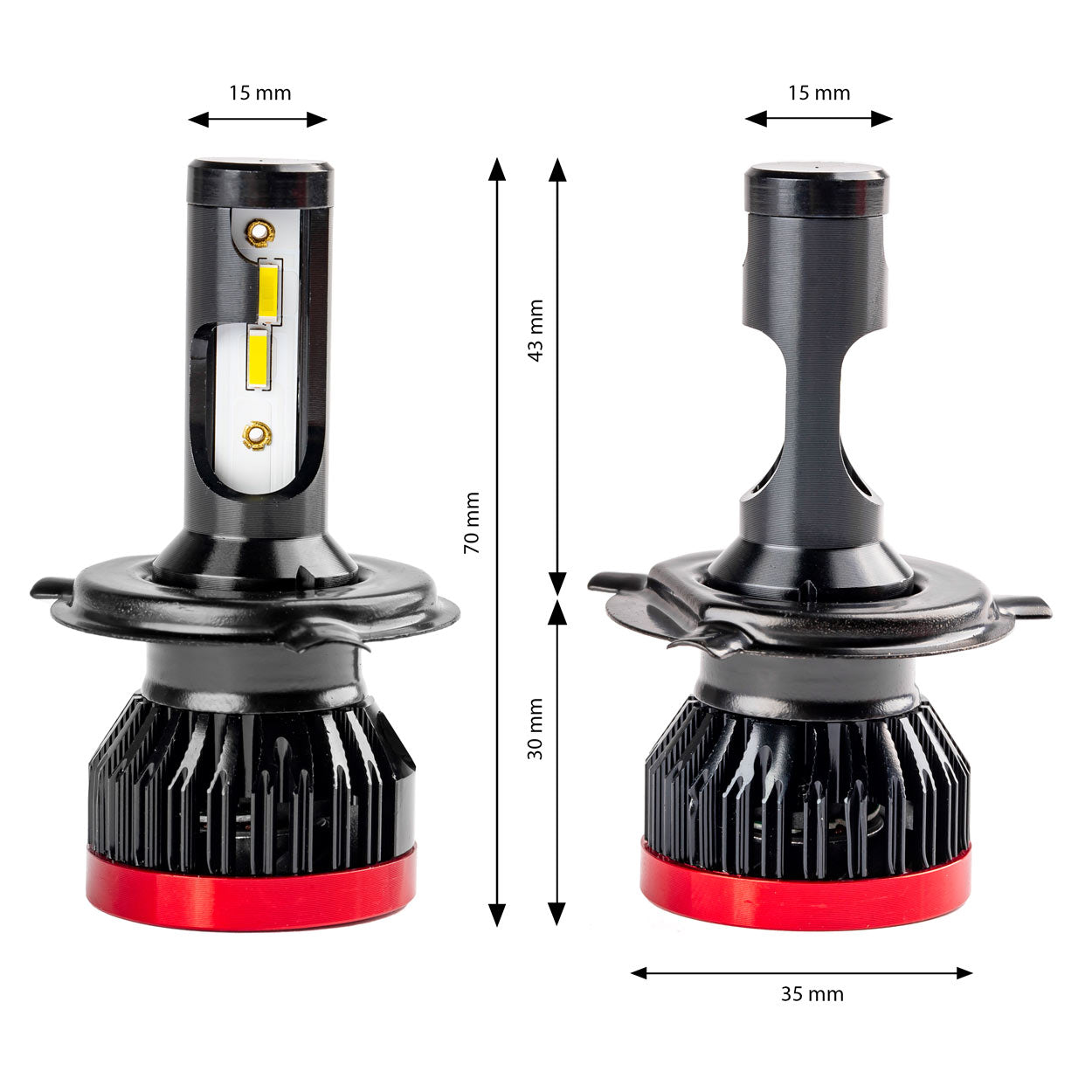 LED-forlygtepærer H4/H19 i BF-serien