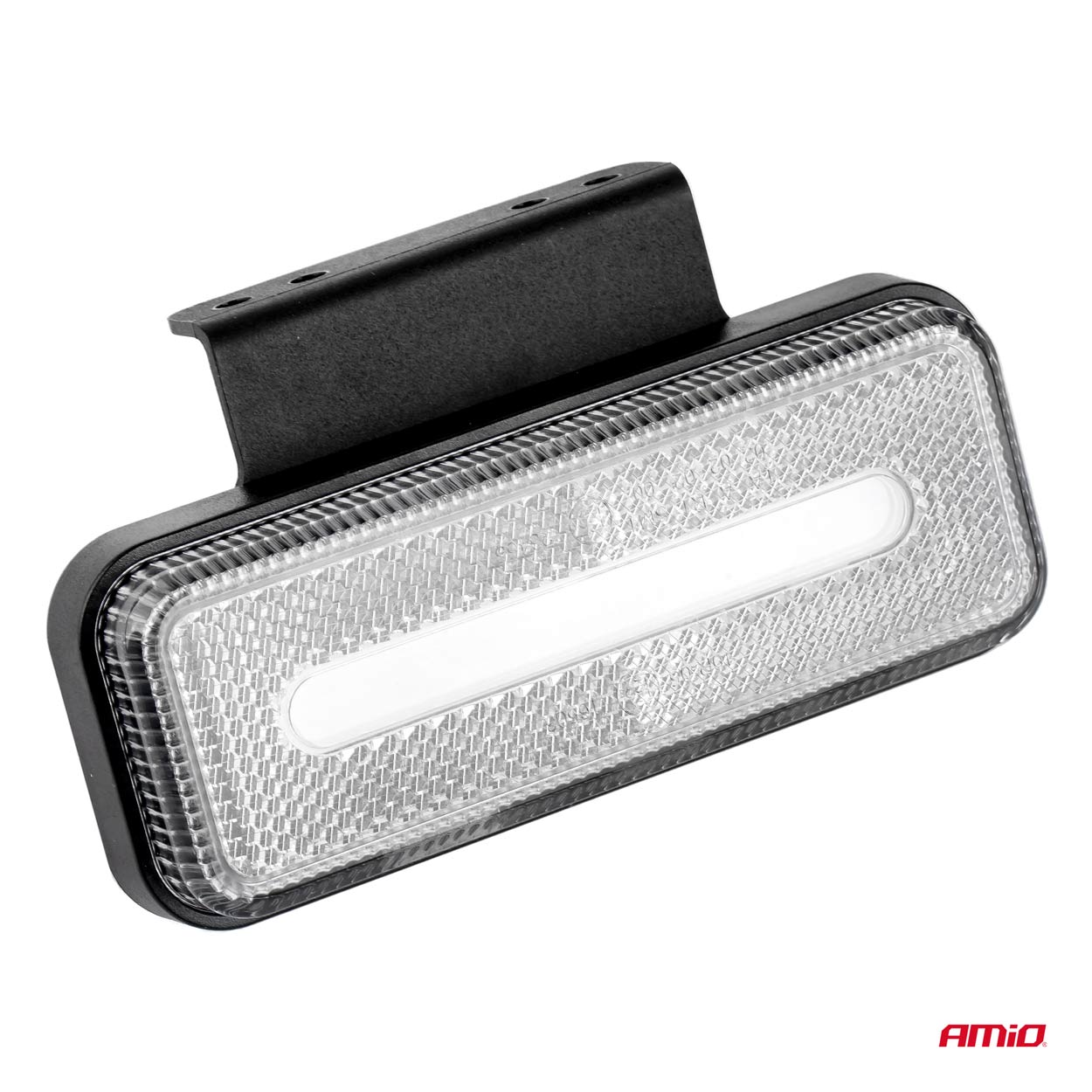 Hvid LED-markeringslygte med boltmontering