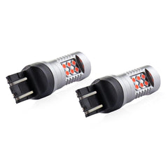 LED-pære T20 7443 rød til 12/24 V