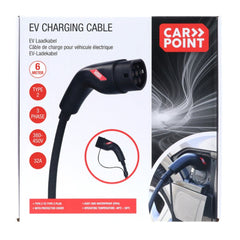 Καλώδιο φόρτισης Carpoint για ηλεκτρικά αυτοκίνητα Type 2 σε 2, 32 A, 3 φάσεων, 6 μέτρα 