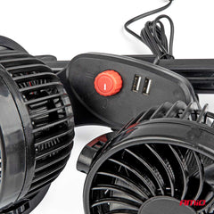 Bilventilator med to 4-tommers propeller