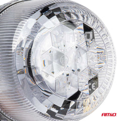 LED-advarselslampe W25b set fra siden