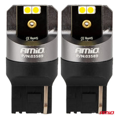LED-pære 7440 W21W med 4 SMD-LED’er
