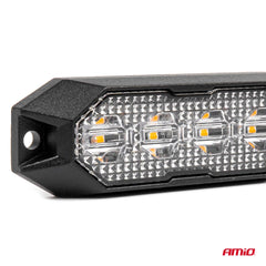 Front på slim LED-advarselslampe til grill