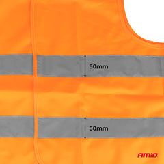 Orange refleksvest til øget synlighed