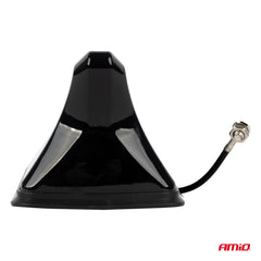 Shark fin-bilantenne set fra siden