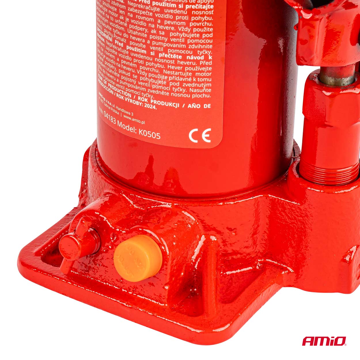 Hydraulisk donkraft med robust konstruktion