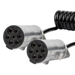 Spiralkabel til trailer med 2 x 7 PIN type N-stik