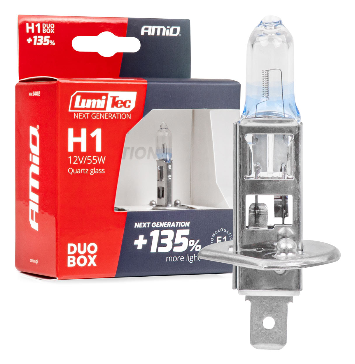 LumiTec H1 halogenpærer 12 V 55 W +135 procent DUO