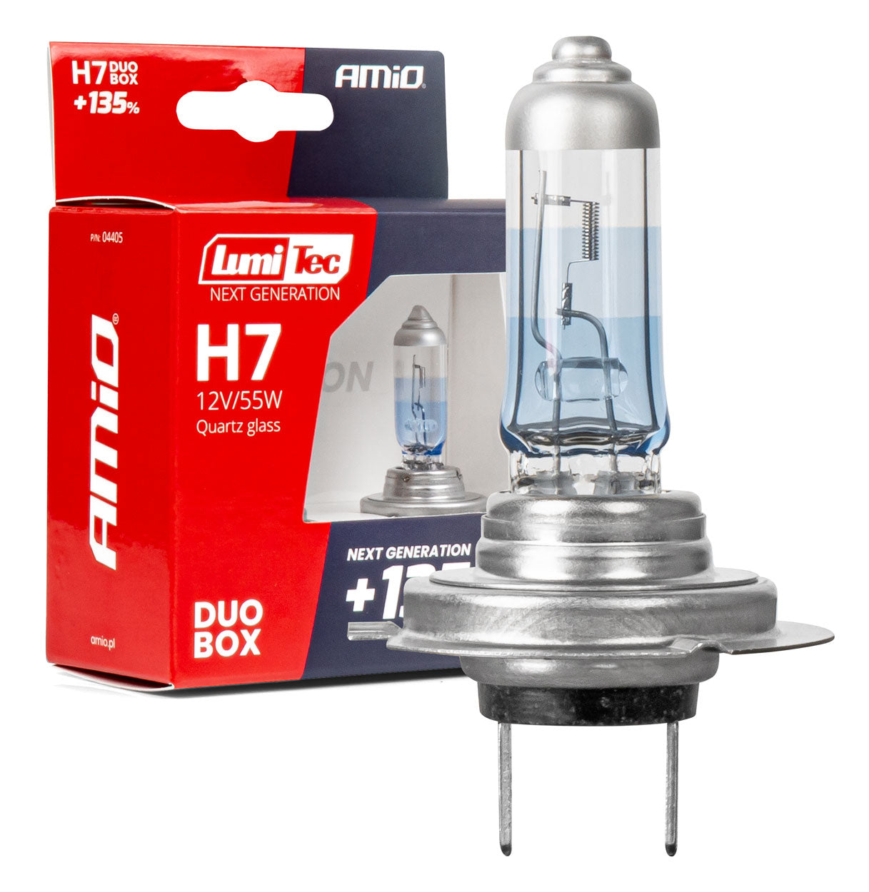 H7 halogenpærer 12V 55W med op til 135 procent mere lys