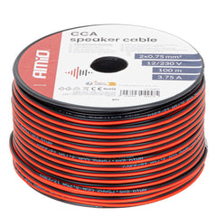 Højttalerkabel 2 x 0,75 mm² på 100 meter