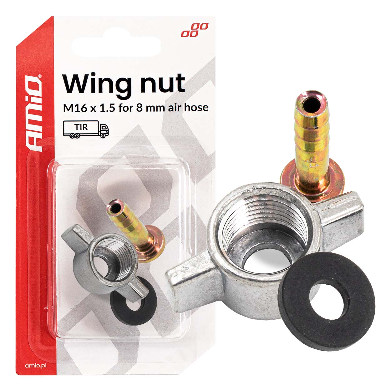 Vingemøtrik M16 x 1,5 til 8 mm luftslange