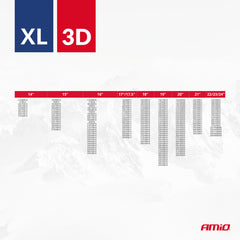Tekstil-snekæder 3D XL set fra siden