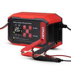 Digital batterilader med boostfunktion og 12/24 V understøttelse
