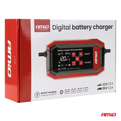Batterioplader med beskyttelse mod overopladning og kortslutning